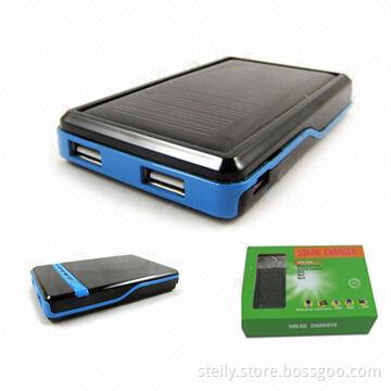 Portable Multifunction Solar Mobile Charger with 2,000mAh Battery Capacity